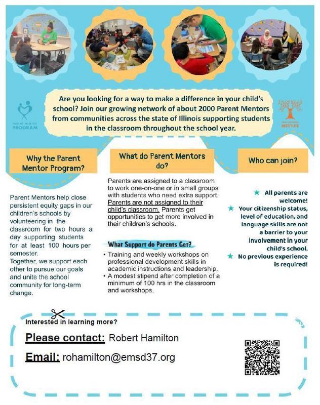 Parent Mentor flyer