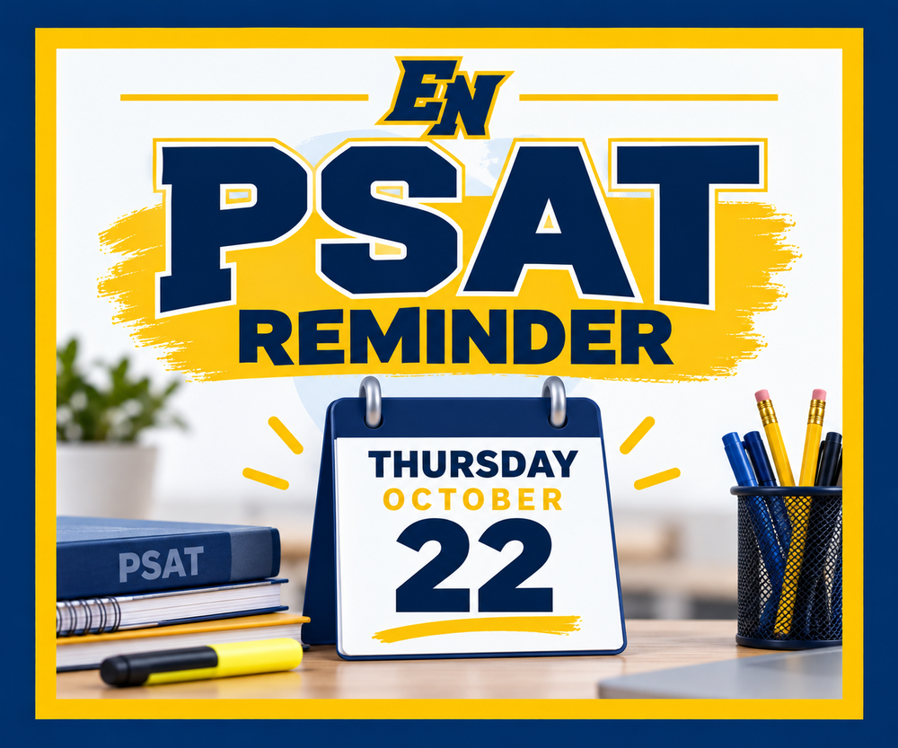 PSAT Reminder - October 22nd