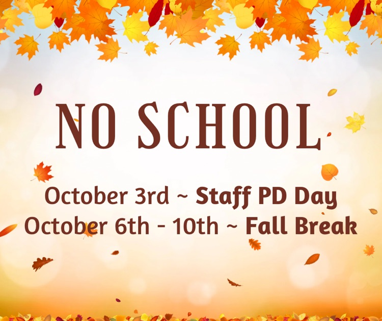 no school oct. 3-10