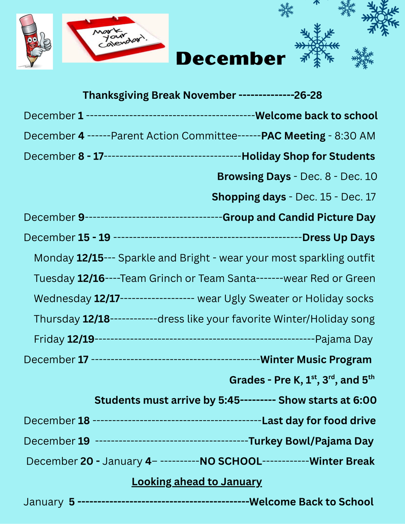 December month at a glance (2)
