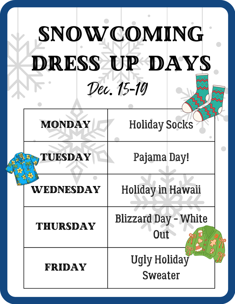 snowcoming dress up week