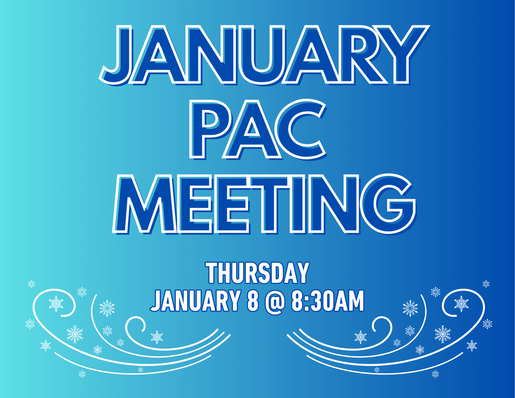 January PAC meeting reminder