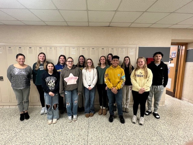 group of bio med students