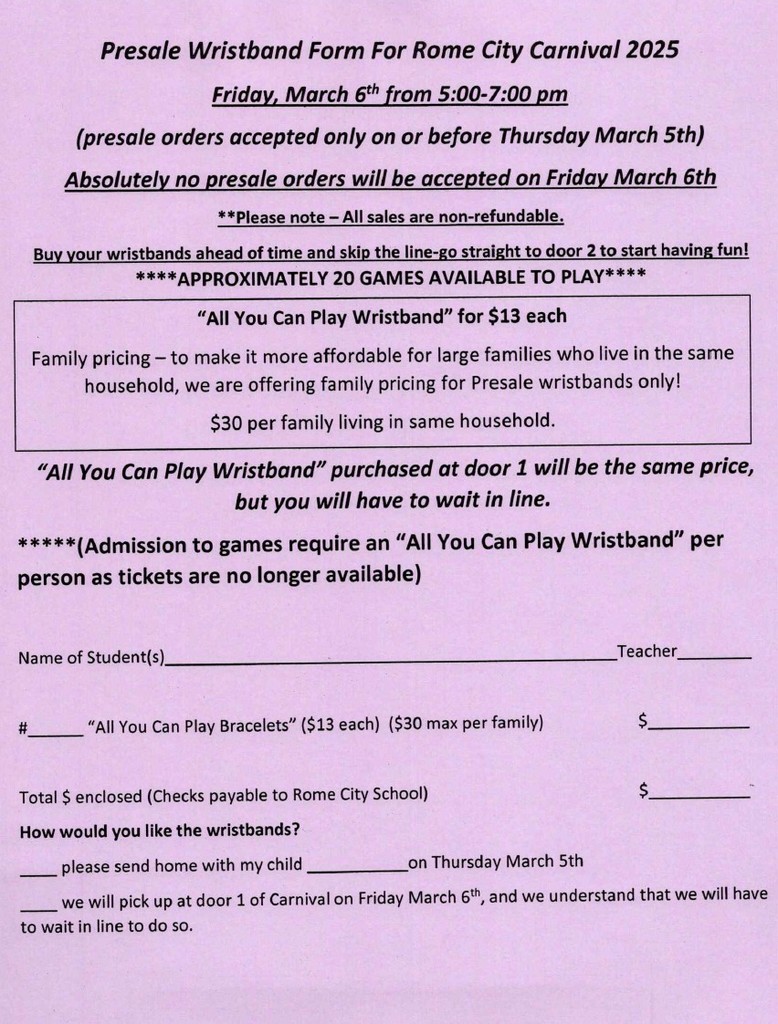 Presale Wristband snip