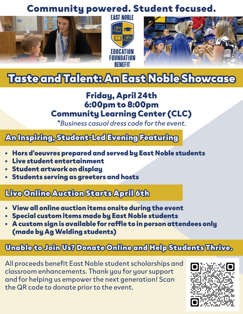 East-Noble-Education-Foundation-Gala-Flyer