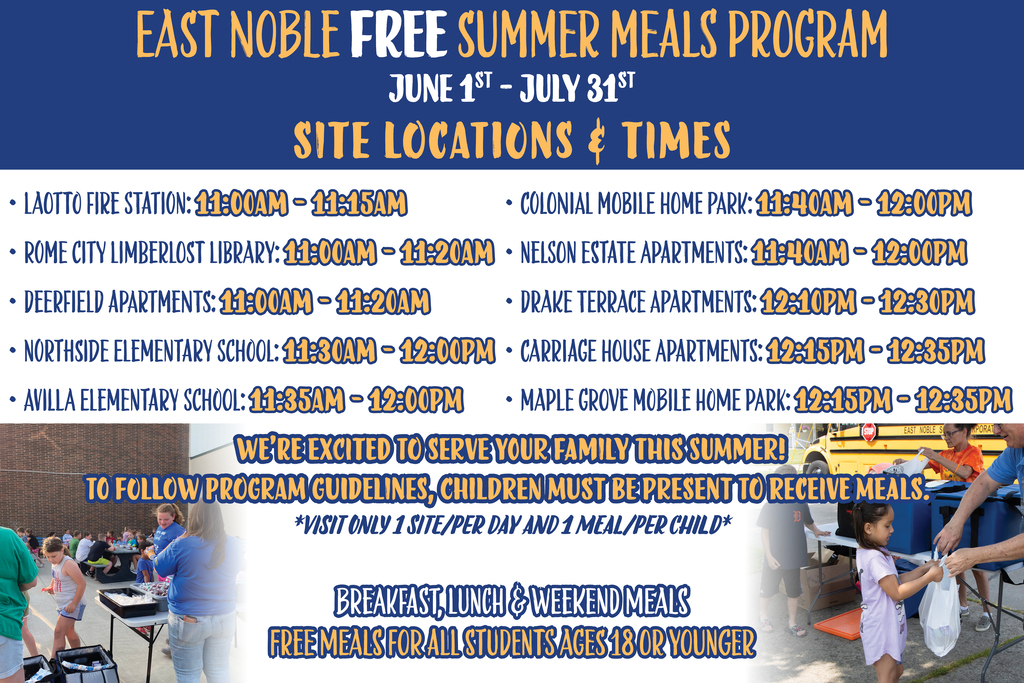 East Noble Summer Meals Program