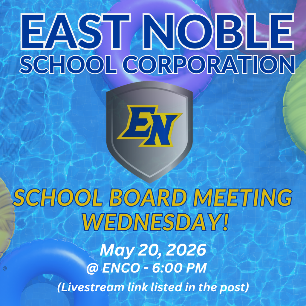 May 20 School Board Meeting at 6:00 at ENCO