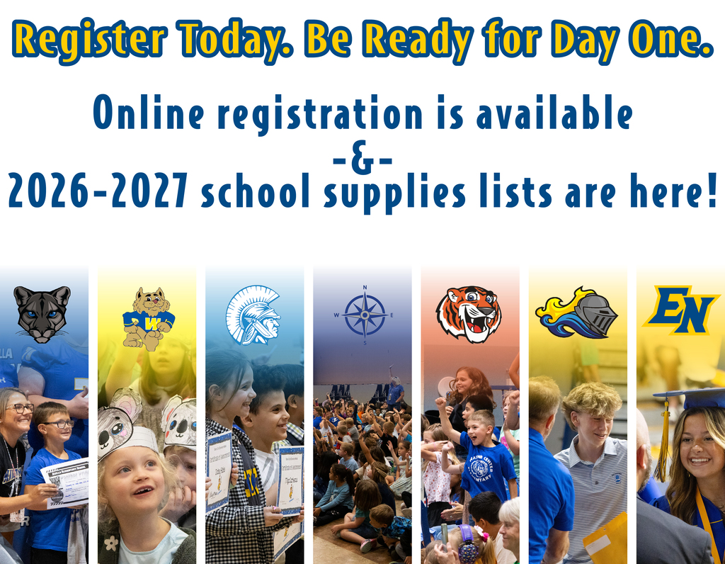 Online Registration and Back to School Supply Lists