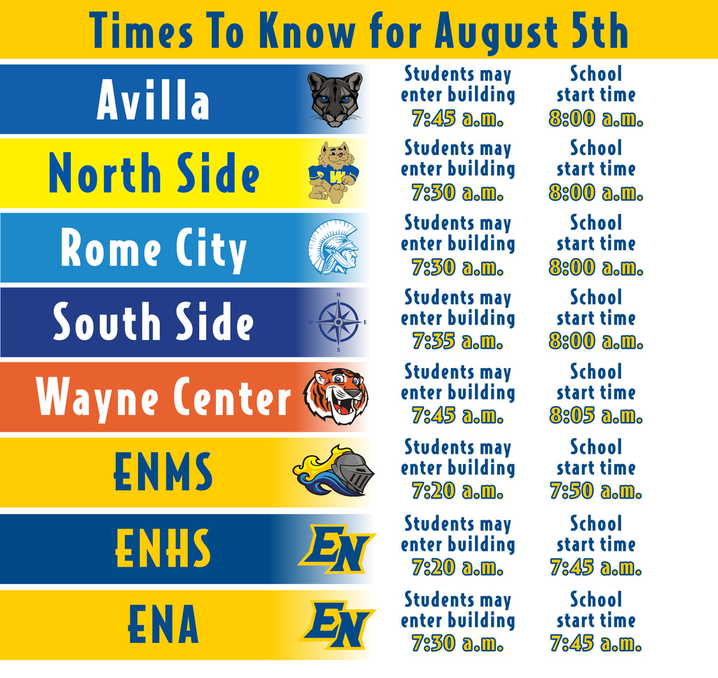 ENSC Back to School
