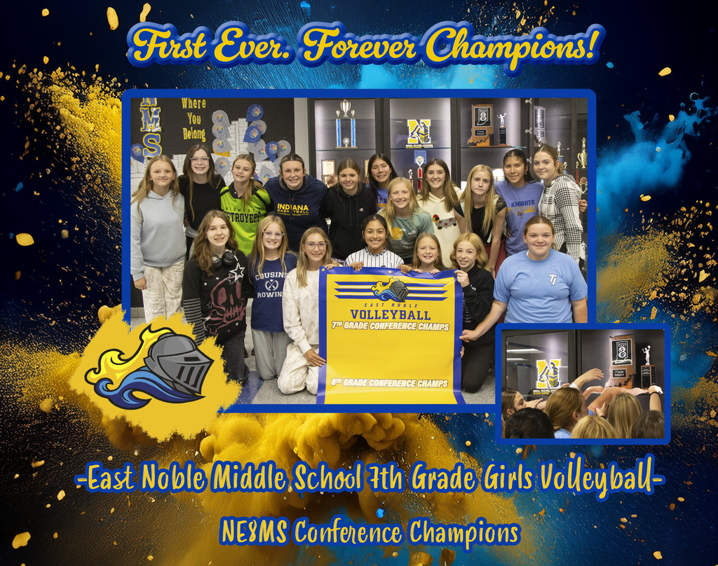ENMS 7th Grade Girls Volleyball NE8MS Champions