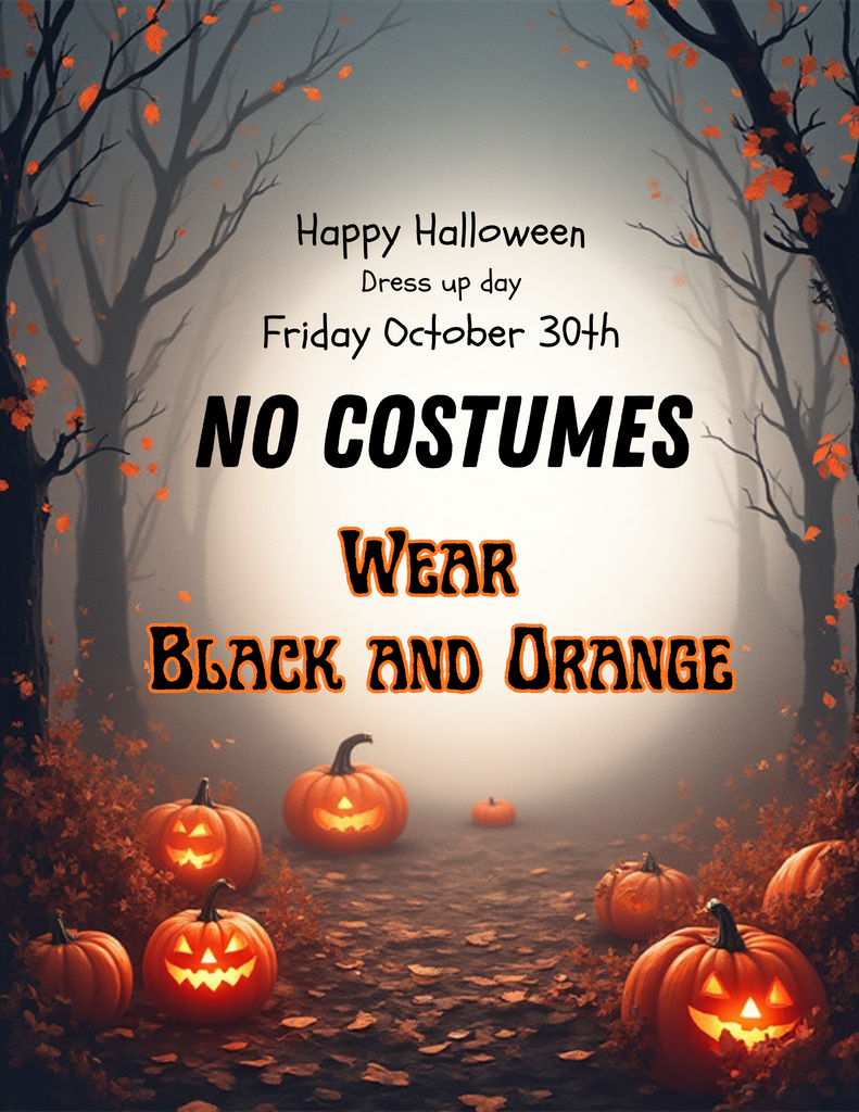 black and orange
