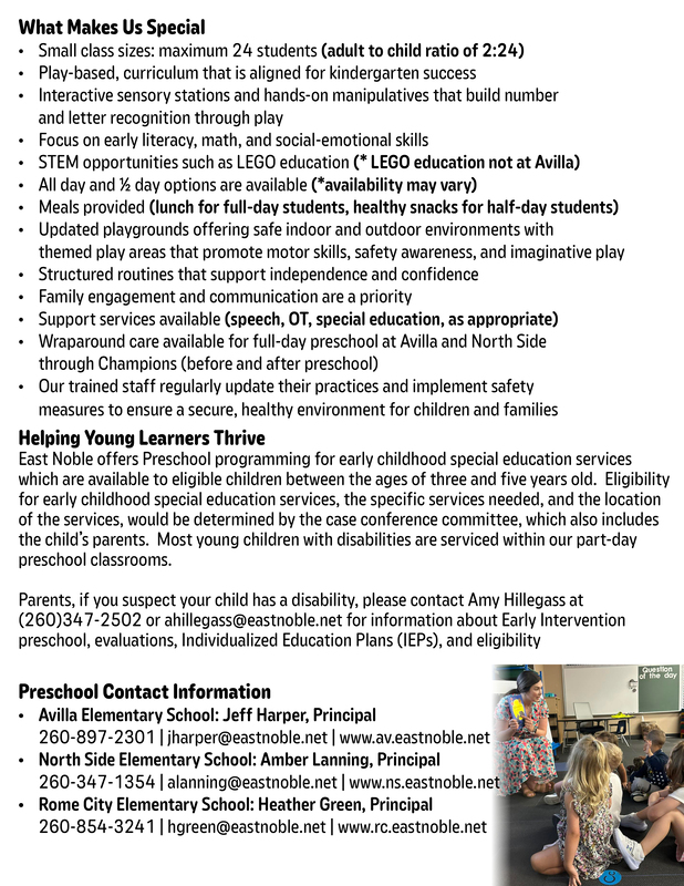 Preschool Flyer