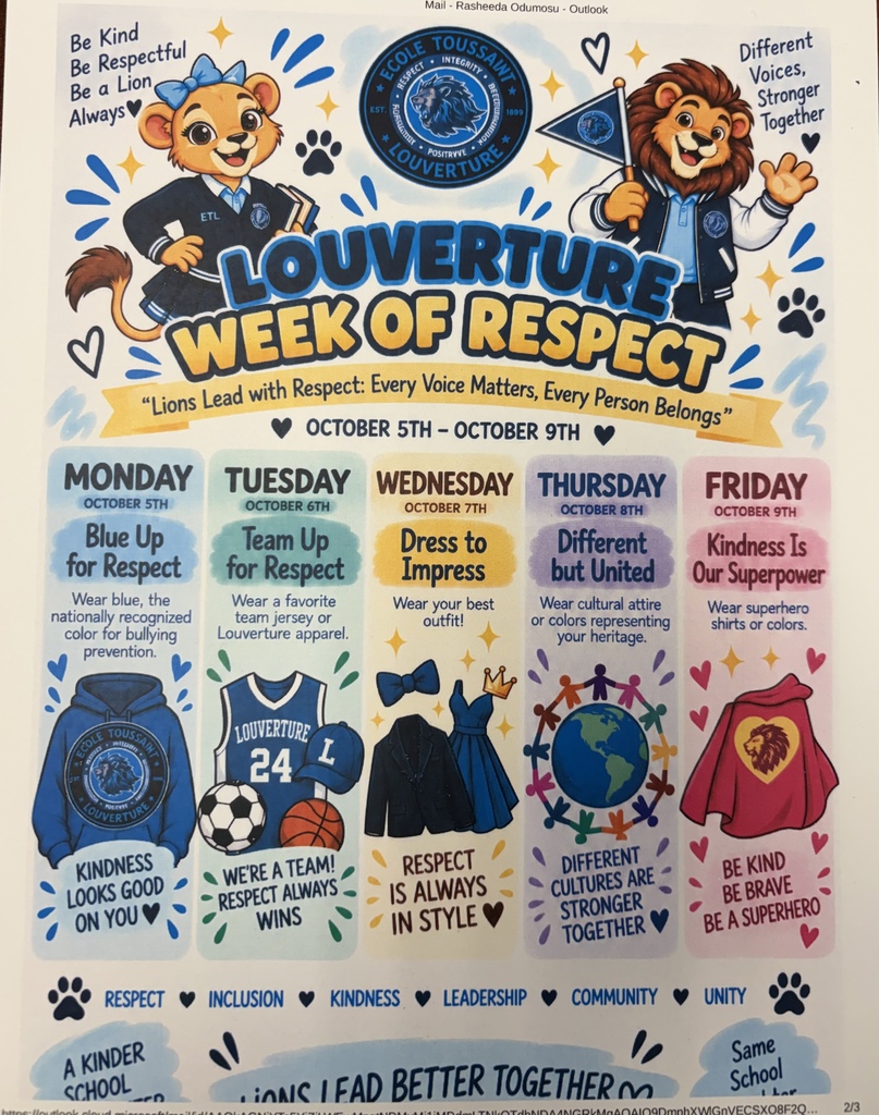 Week of respect flyer