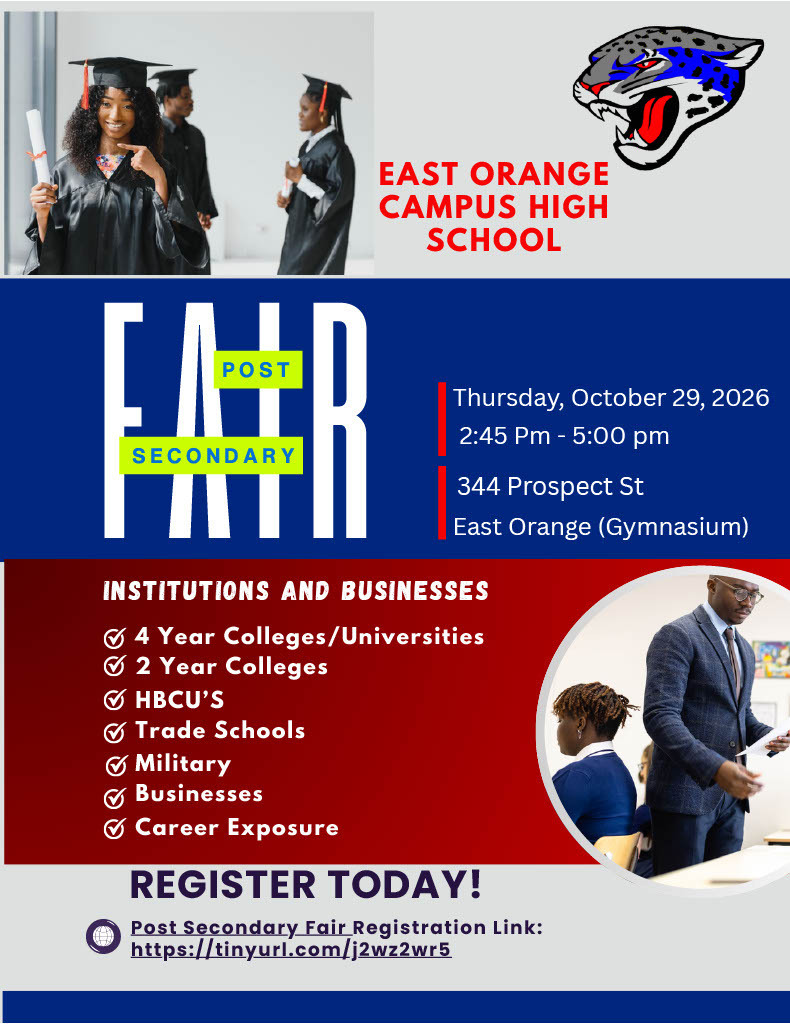 Post Secondary fair october 29, 2026 2:35pm-5:00 PM flyer