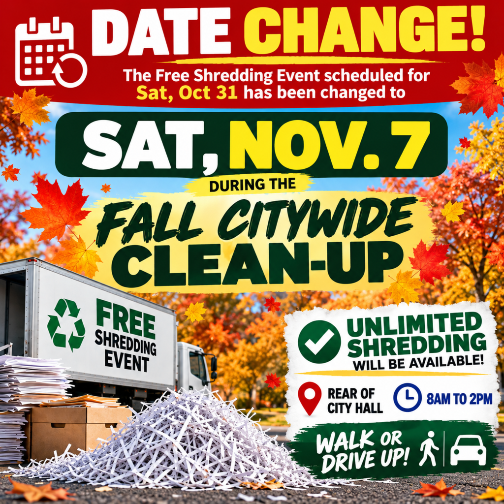 Fall City Wide Clean Up November 7