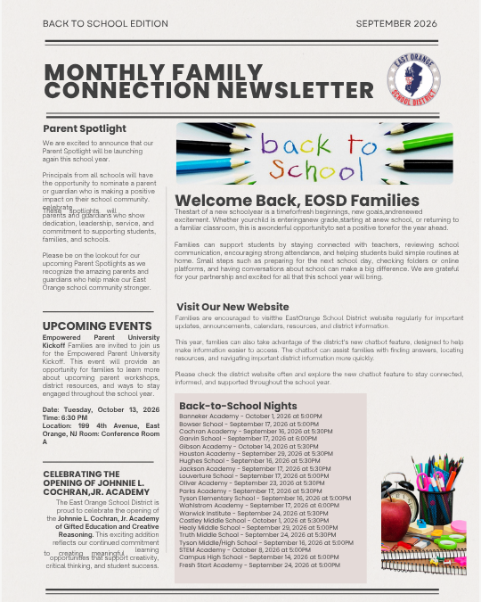 Family Connection Newsletter- English