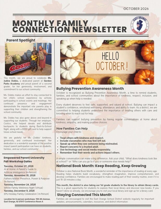 Family Connection News Letter