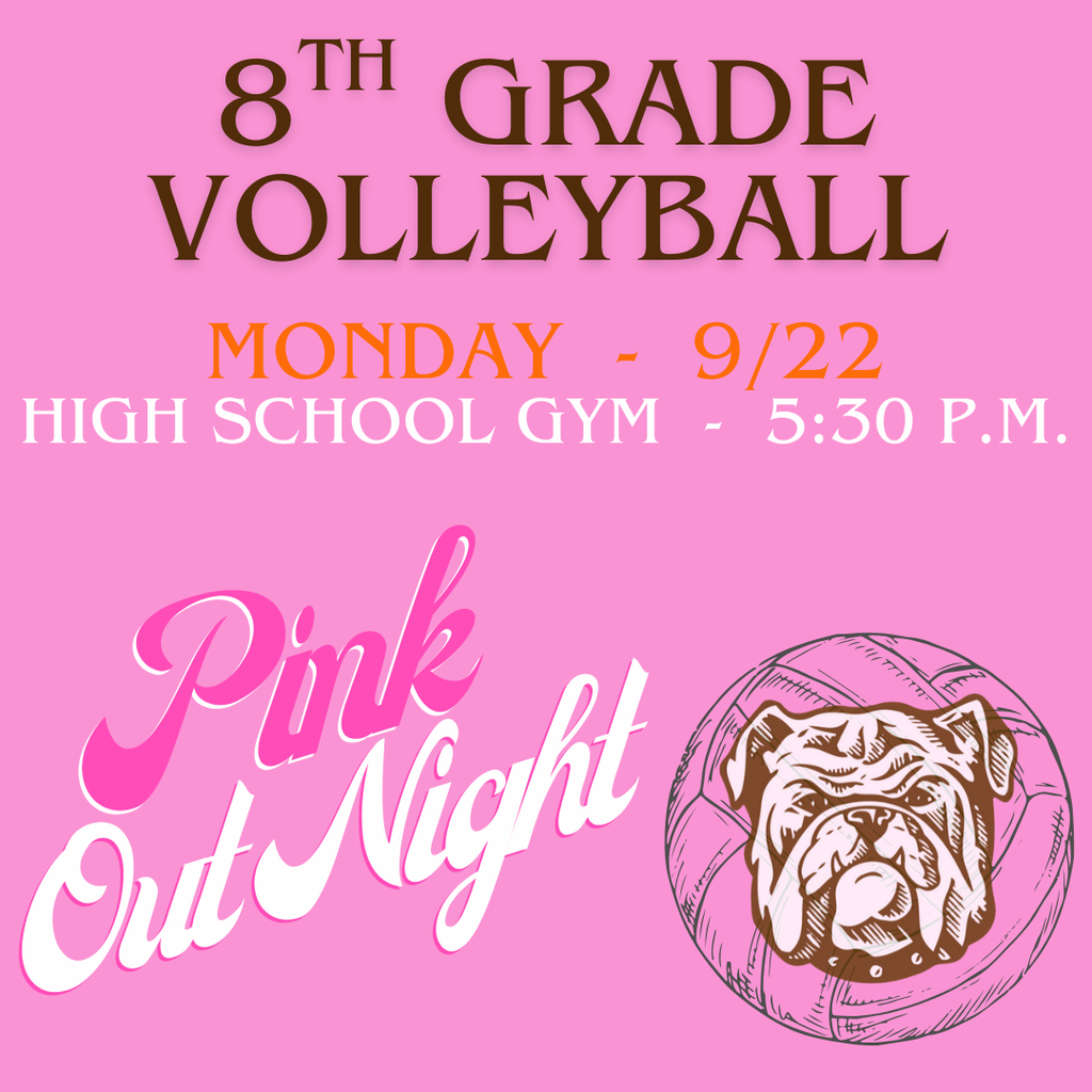 pink out night for epms volleyball