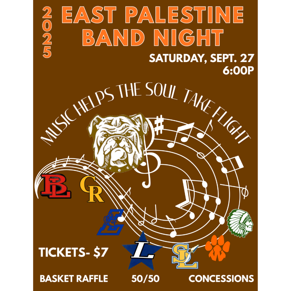 east palestine band night saturday september 27th at 6 p.m.