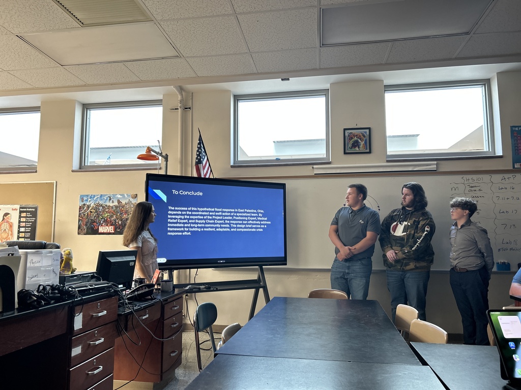 students presenting