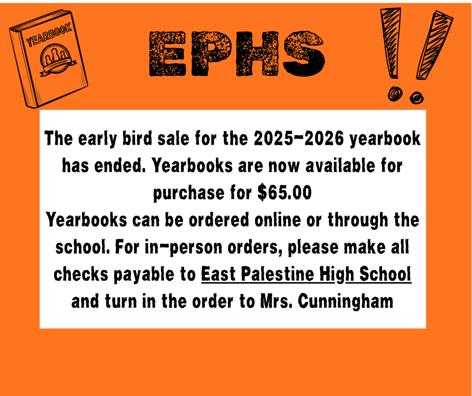ephs yearbook ordering information