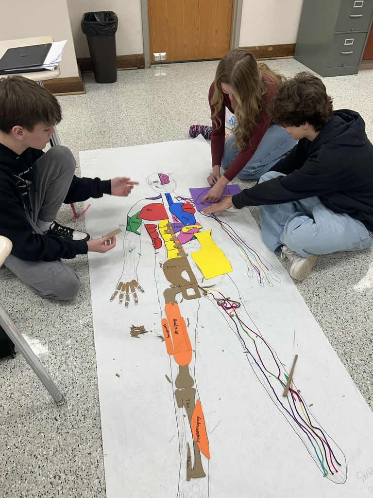 students with 3d body