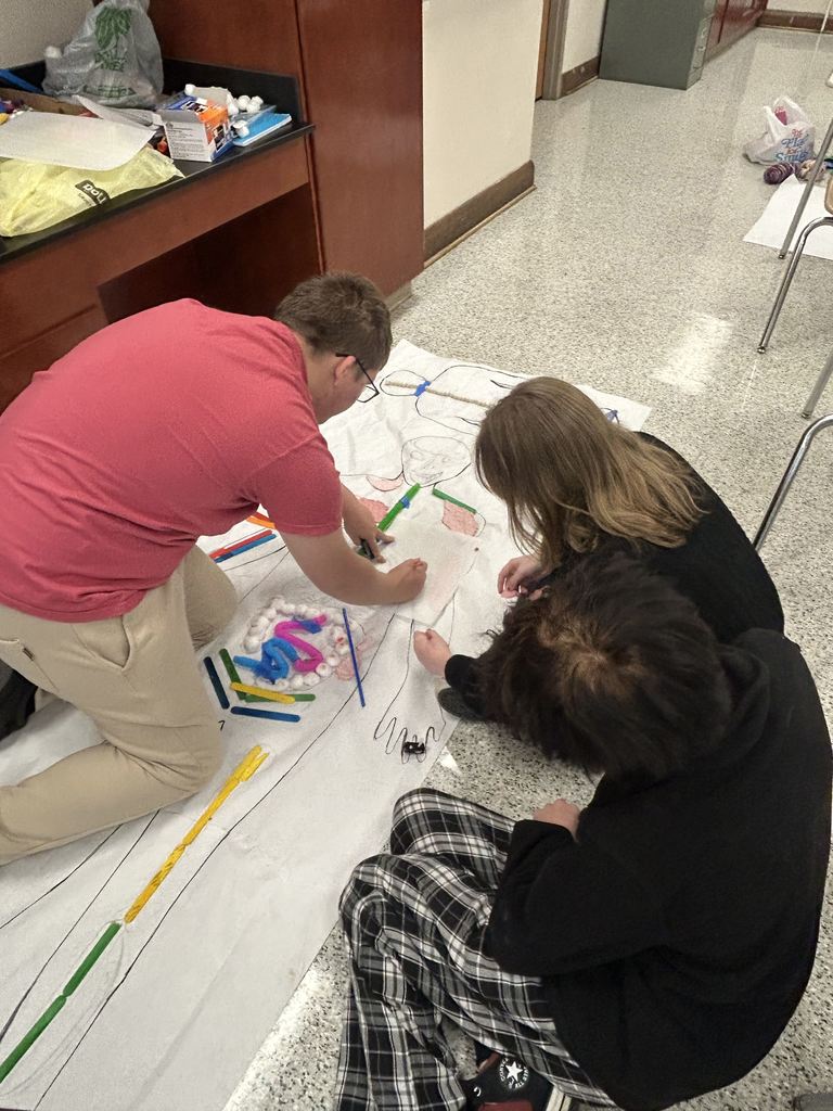 students with 3d body