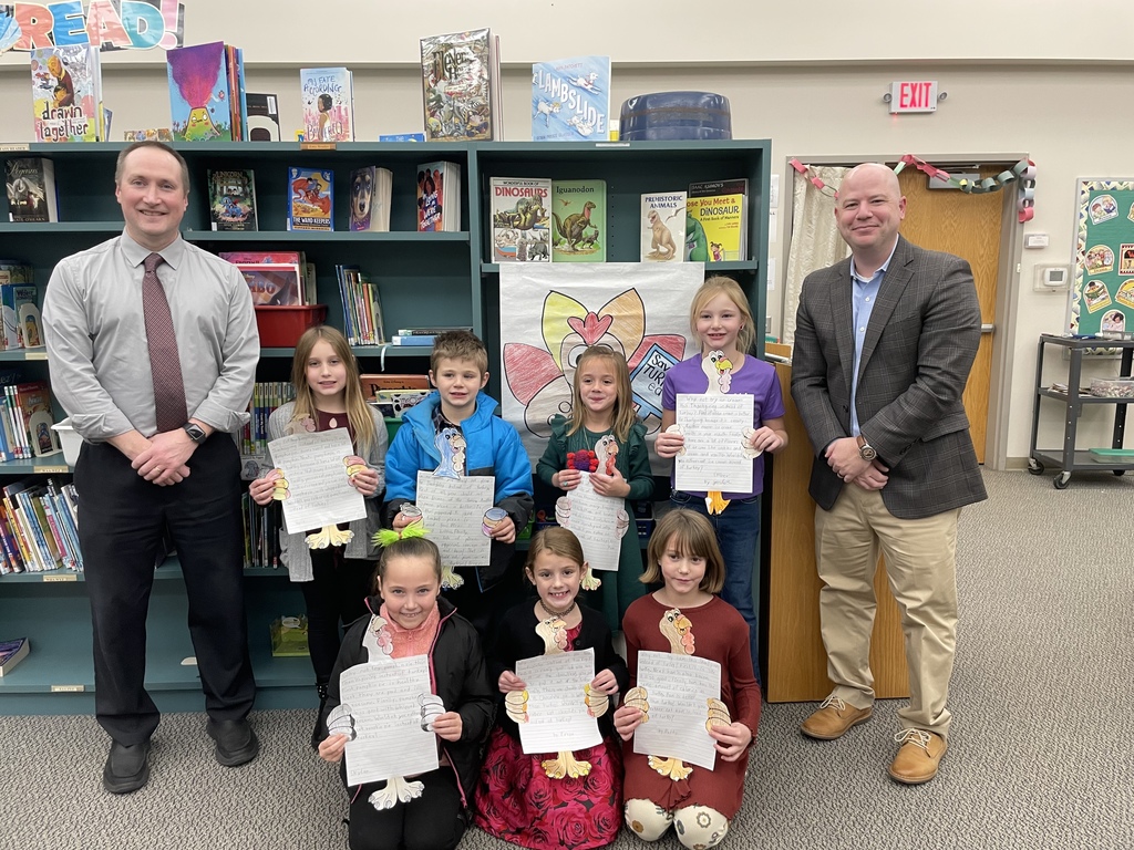 2nd grade students at the board meeting