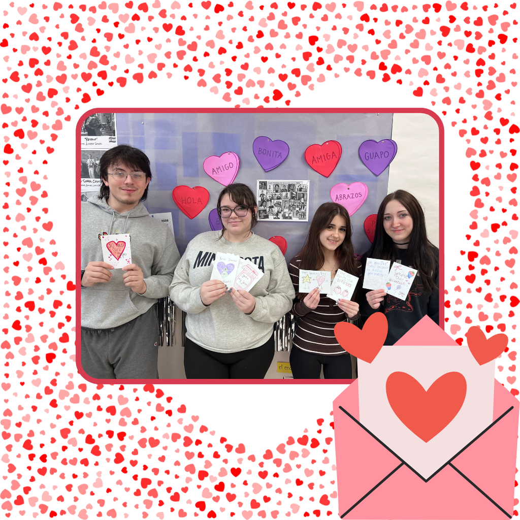 spanish club with valentine cards