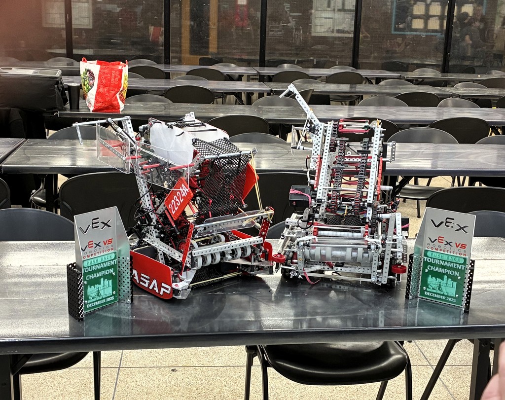 EPHS Robotics Competition trophies