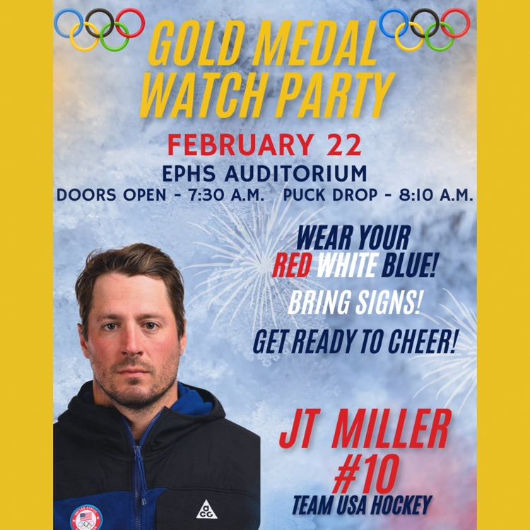 gold medal hockey game Watch party 