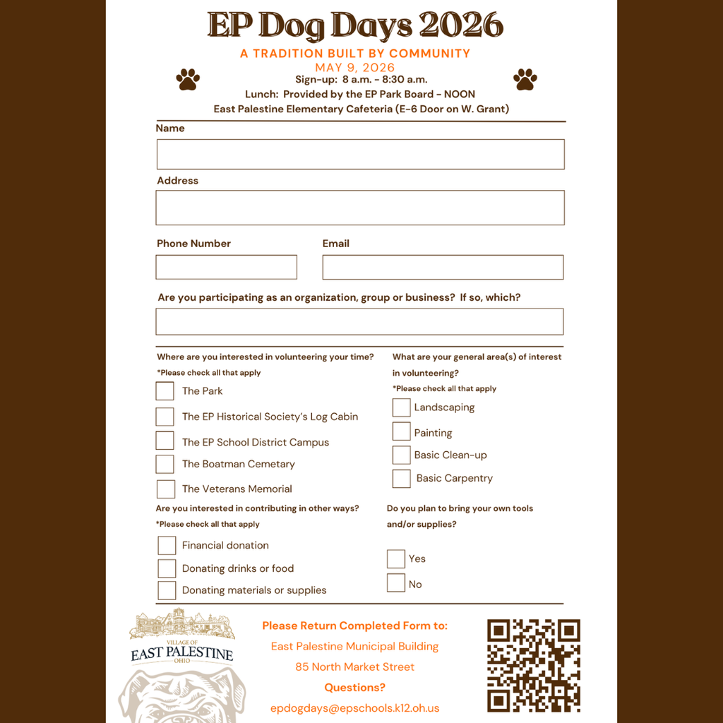 dog days registration form