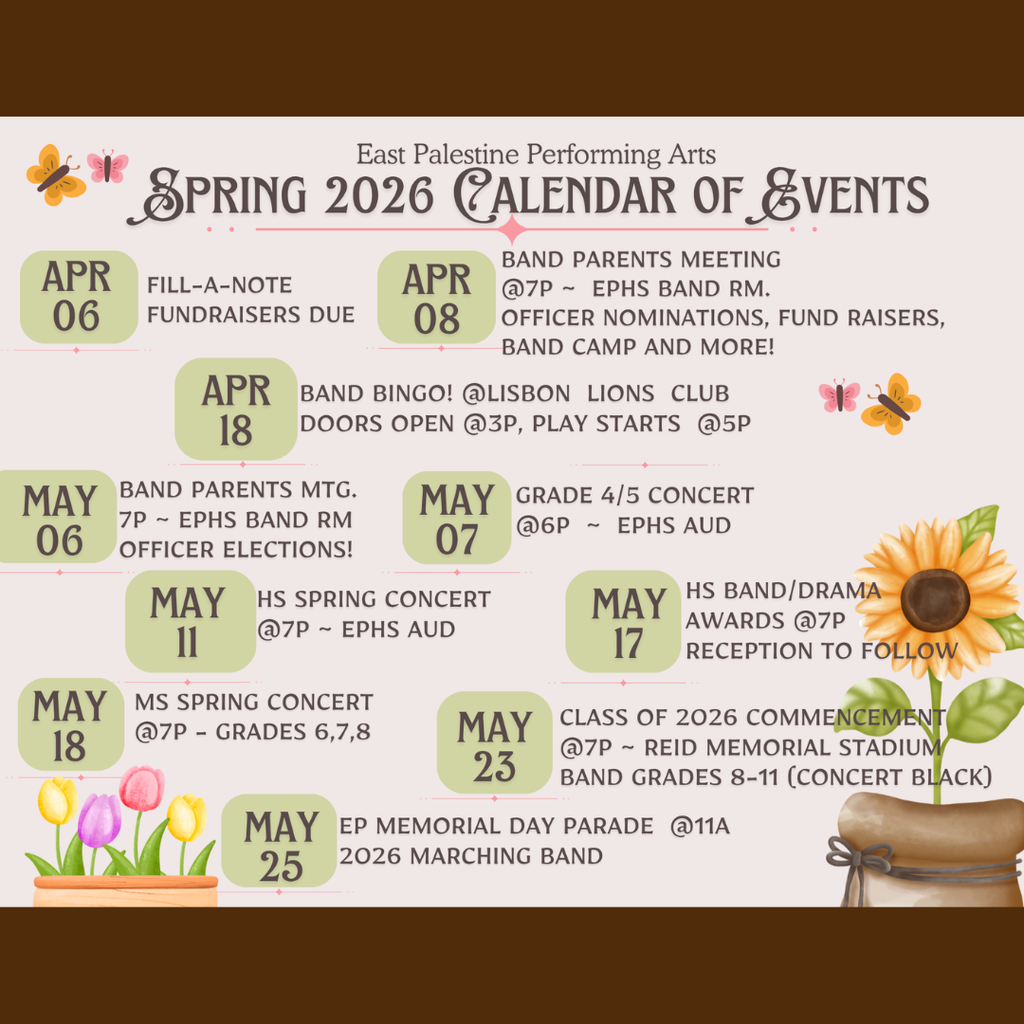 spring events for our performing arts department