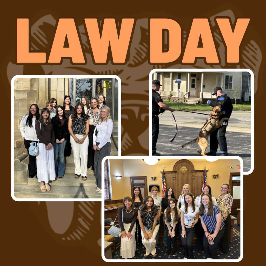 law day with pictures of students
