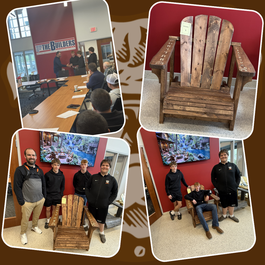 building trades students at their adirondack chair awards