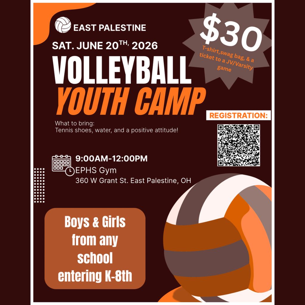 youth volleyball camp flyer