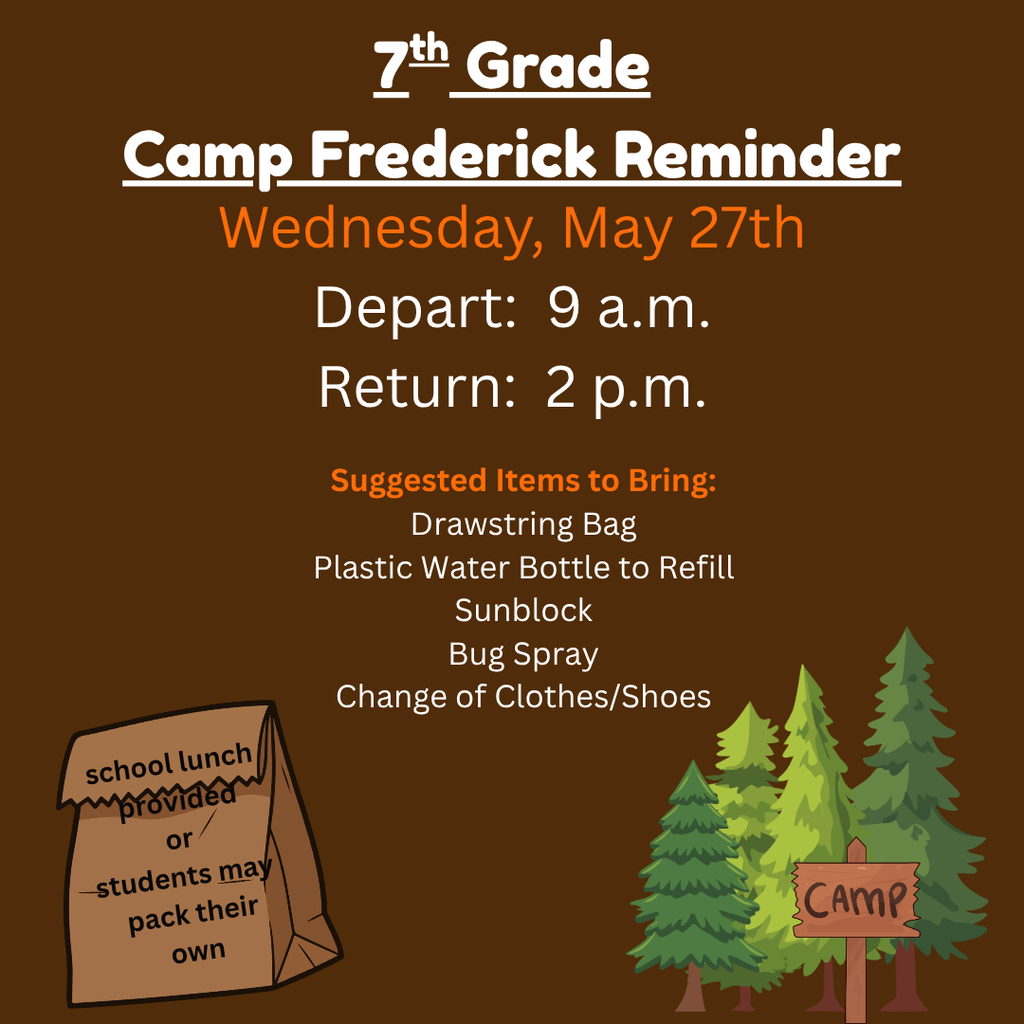 camp frederick trip reminder
