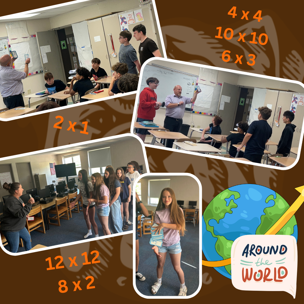 students participating in multiplication around the world competition
