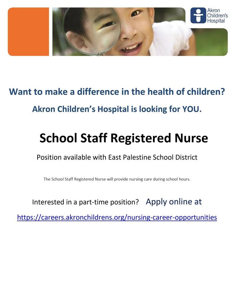 akron childrens recruitment flyer