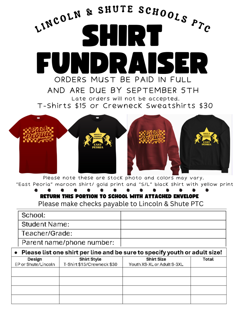 tshirt order form