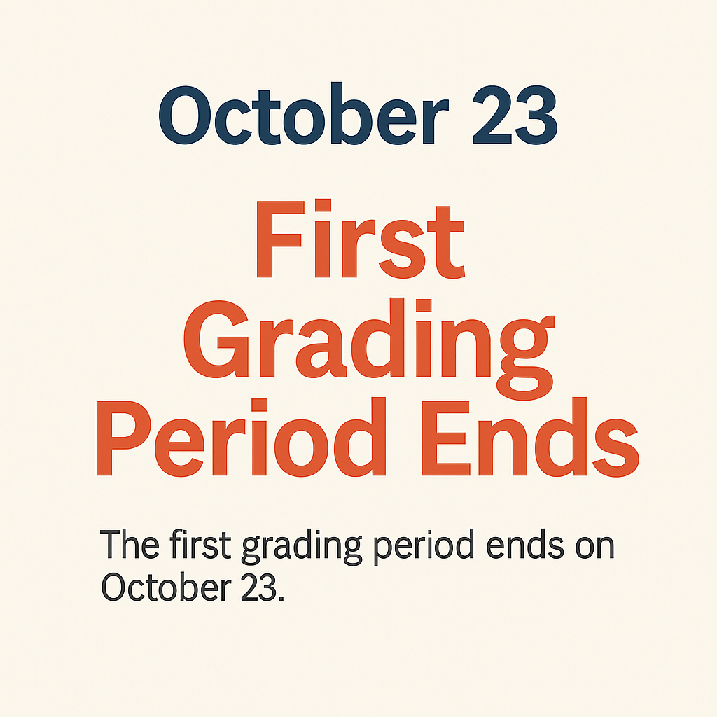 Oct 23 end of the first nine week
