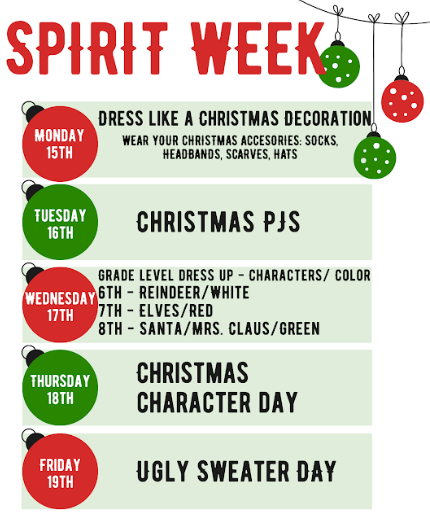 spirit week christmas