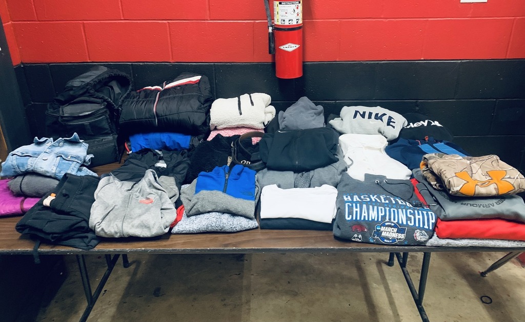 Jackets in the lost and found