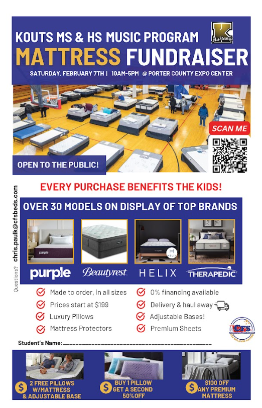 Music Dept Mattress Fundraiser
