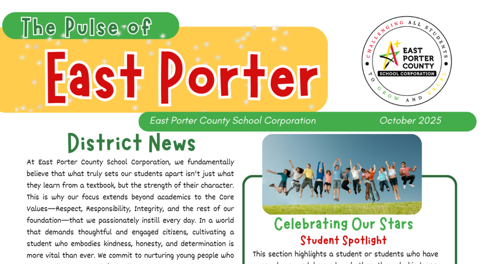 Page 1 of quarter 1 newsletter