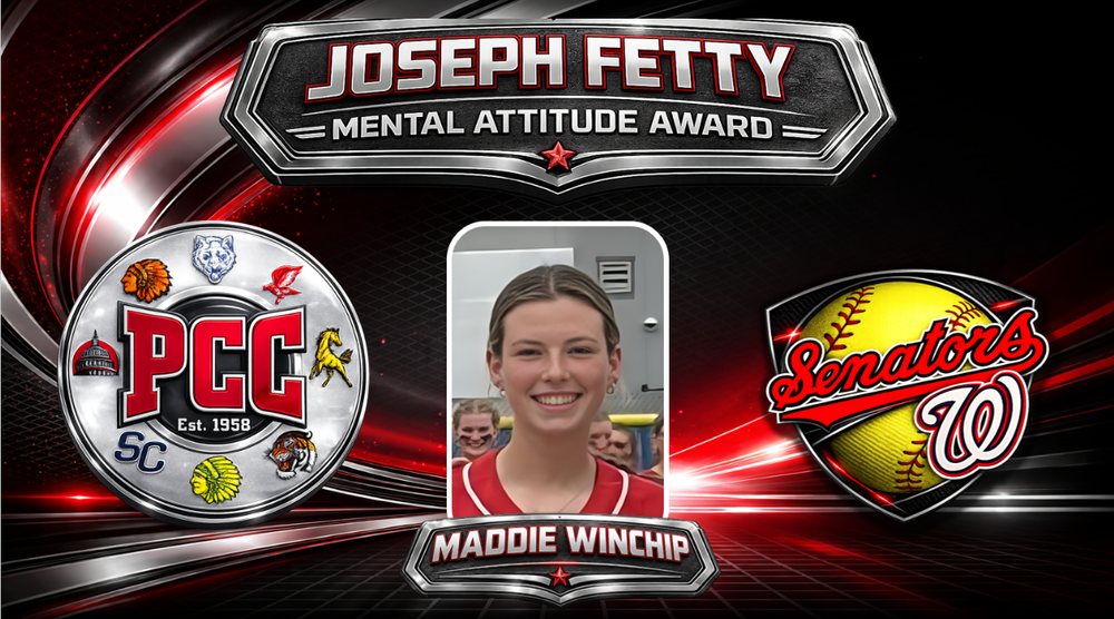 2026 PCC Girls Softball Mental Attitude Award Winner
