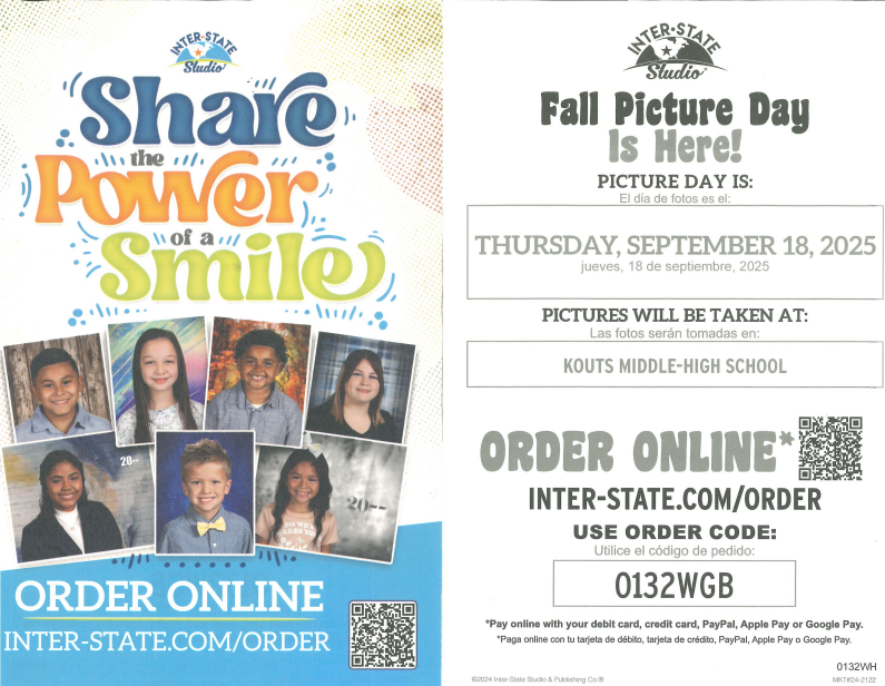 Picture day is 9/17/2025!