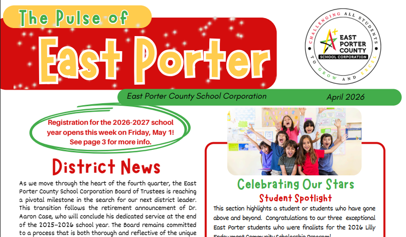 Pulse of East Porter, Quarter 3/4 Newsletter