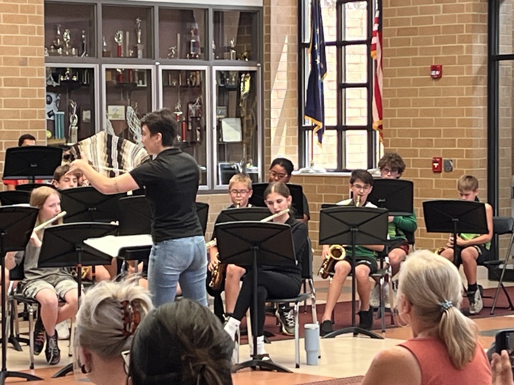 Kouts band teacher directing