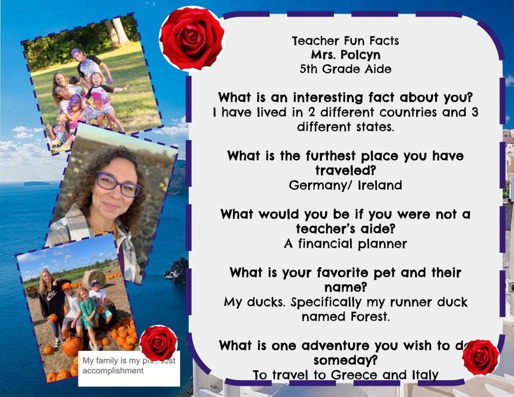 Teacher Summer Fun Fact Slides